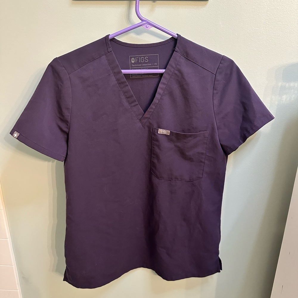 Purple scrub top